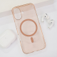 Maska za iPhone 16 Transparent Mag Case zlatna - 615312
