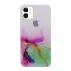 Maska za iPhone 12 mini 54 in Water Spark transparent pink-zelena, - 046103
