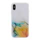 Maska za iPhone X/ XS Water Spark transparent zlatno-plava - 043554