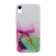 Maska za iPhone XR Water Spark transparent pink-zelena - 043561