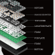 mehanička tastatura ZIFRIEND ZT104 belo plava (sivi switch) - 609949