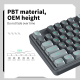mehanička tastatura ZIFRIEND ZT104 belo plava (sivi switch) - 609949