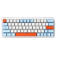 mehanička Wireless tastatura ZIFRIEND ZA63 Pro belo plava (zuti switch) - 609937