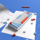 mehanička Wireless tastatura ZIFRIEND ZA63 Pro belo plava (zuti switch) - 609937