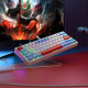 mehanička Wireless tastatura ZIFRIEND ZA63 Pro belo plava (zuti switch) - 609937