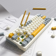 mehanička Wireless tastatura ZIFRIEND ZA63 Pro belo plava (zuti switch) - 609937