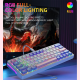 mehanička Wireless tastatura ZIFRIEND ZA63 Pro belo plava (zuti switch) - 609937