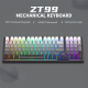 mehanička wireless tastatura ZIFRIEND ZT99 Pro sivo crna (sivi switch) - 614212