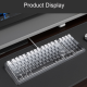 mehanička wireless tastatura ZIFRIEND ZT99 Pro sivo crna (sivi switch) - 614212