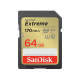 Mem. Kartica SanDisk SDXC 64GB Extreme 170MB/s V30 UHS-I Class 10 U3 V30 - 210476