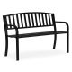 MULTIGARDEN Metalna baštenska klupa 120×50 cm sa naslonom, crna - - EP3003406