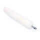Metalni analni dildo sa belim repom - ft001012