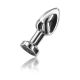 Metalni analni dildo sa vibracijom Vibrating Metal Buttplug M - 10056-1