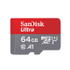 Micro SD SanDisk SDHC 64GB Ultra Micro 100MB/ s Class 10 sa adapterom - 600276