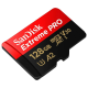 Micro SD SanDisk SDHC Extreme Pro 128GB 4K 170 MB/S Class 10 sa adapterom - 610890