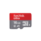 Micro SD SanDisk SDHC 16GB Ultra Micro 100MB/ s Class 10 (bez adaptera) - 618570