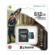 Micro SDHC kartica + adapter SDCG3/ 512GB Canvas Go! Plus Kingston HD 4K (170/ 90MBs) - SDCG3-512GB