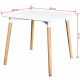 BOLZZ Milano 2 sto 80x80 cm - BOLMIL2TBLWHIT