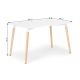 BOLZZ Milano sto 120x80 cm - BOLMILTBLWHIT