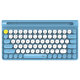 Miš tastatura Combo Wireless Fantech WK-897 GO Mochi 80 plavi - G213771