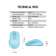 Miš Wireless Gaming Fantech W606 GO plavi - G213436