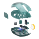 Miš Wireless Gaming Fantech XD7 Aria plavi sa podlogom Fantech MP353 Agile plava - G213762