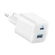 ANKER 323 33W USB-C zidni punjač 2-porta (USB-A i USB-C), beli - EP3028260