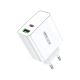 REMAX Strujni Fast punjač Kiddy 1xUSB3.0+1 xTIP C 65W RP-U125, bela - EP2703582