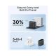 ANKER 100W GaN zidni brzi punjač, 3-porta (2x USB-C i 1x USB-A) sa USB-C M/M kablom, tamno sivi - EP3027954