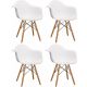 BOLZZ Modena set 4 stolice white - BOLMODCHAWHITS