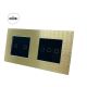 Wise Modularni prekidači – 5 tastera – aluminijumski panel krem - crni - PMK000107A00000