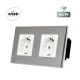 Wise Wifi pametna utičnica, modularna dupla - aluminijumski panel - 16A - PMK000072A00000