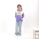KEVA SI Dečija dukserica - Od ljubavi se raste , ljubičasta, žuta - 122Kevasi