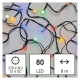 EMOS Svetlosni lanac - cherry 80 LED, 8 m multicolor tajmer - MTG-D5AM02
