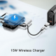 Multifunkcionalni box wireless punjač Budi 15W crni - 208858