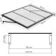 MULTIGARDEN Nadstrešnica za ulazna vrata 140 × 90 cm sa uv zaštitom – - EP3003307