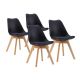 BOLZZ Napoli set 4 stolice black - BOLNAPCHABLCKS