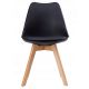 BOLZZ Napoli set 4 stolice black - BOLNAPCHABLCKS