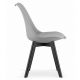 MODERNHOME Napoli set 4 stolice gray black - MODEL_3754