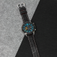 Narukvica elegant relief kozna za smart watch 22mm crna - 91074