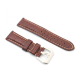 Narukvica elegant relief kozna za smart watch 22mm tamno braon - 91075