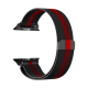 Narukvica metalik za Apple watch 42mm crno crvena - 85348