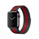 Narukvica metalik za Apple watch 42mm crno crvena - 85348