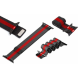 Narukvica metalik za Apple watch 42mm crno crvena - 85348