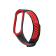 Narukvica za smart watch Xiaomi Mi Band M3/M4 crno crvena - 94670