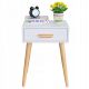 MODERNHOME Noćni stočić 1 fioka deva bela - WYJ-085 WHITE