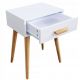 MODERNHOME Noćni stočić 1 fioka deva bela - WYJ-085 WHITE