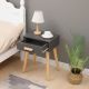 MODERNHOME Noćni stočić 1 fioka deva siva - WYJ-085 GRAY
