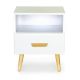 MODERNHOME Noćni stočić 1 fioka nova bela - WYJ-258 WHITE