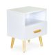 MODERNHOME Noćni stočić 1 fioka nova bela - WYJ-258 WHITE